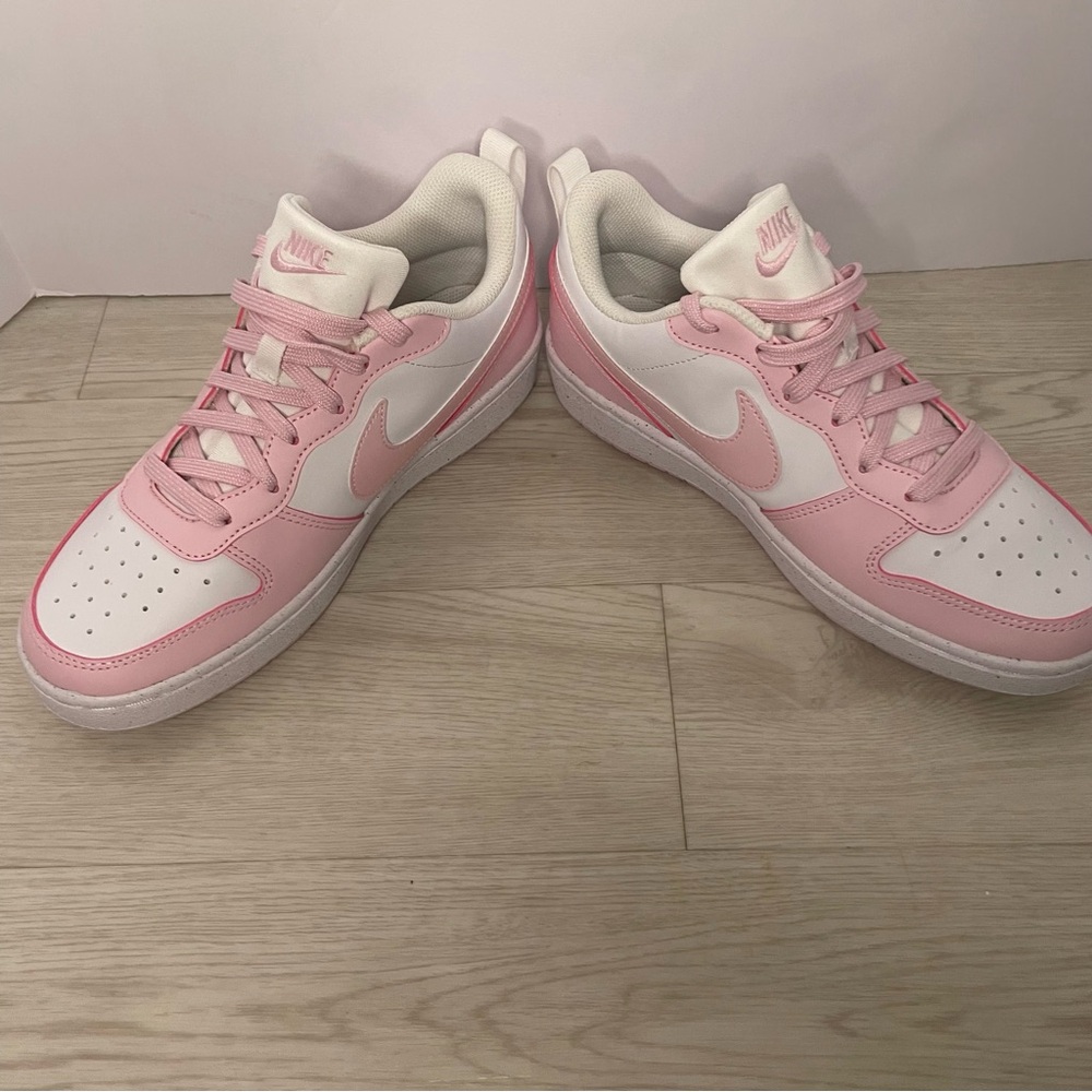NWOB Nike Court Borough Low Recraft Pink Foam White (DV5456-105) Size 6Y  W7.5/8 - Picture 6 of 13